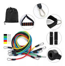 Kit 11 Elasticos Extensores Treino Funcional Academia Em Casa Ginastica Musculação Fitness Exercícios Músculos Desenvolvimento