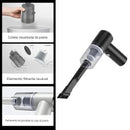 Mini Aspirador de Pó Powerclean para Casa Carro Portátil Prático Uso dia a dia Com Bateria Recarregável USB Design Compacto