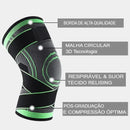 Kit 2 Joelheira De Compressão Com Alças Ajustáveis Para Corrida, Treino e Uso Esportivo o Dia Todo