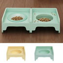 Tigelas levantadas para gatos internos, tigela de comida para gatos emendáveis, acessórios para gatos elevados, tigelas quadradas para animais de estimação, promove a alimentação saudável