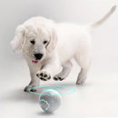Bola de brinquedo para cachorro inteligente, bola eletrônica interativa para animais de estimação, usb, bola de brinquedo automática com luzes rgb, produto para cachorro e gato