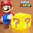 Mario night light super mario ponto de interrogação luminosa pequena luz noturna quadrado tijolo decoração do quarto desktop atmosfera luz menino