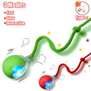 Novo gato bola interativa brinquedo bola de rolamento automático falso cauda recarregável inteligente animal de estimação brinquedo elétrico cão gato treinamento imitar mouse