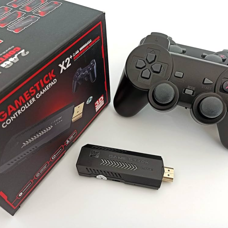 GameStick X2 – Console Retrô com 40.000 Jogos e Controles Sem Fio
