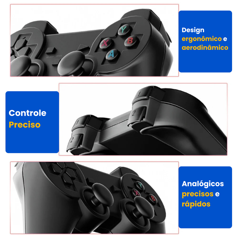UltraRetro K8 – Console 4K com Biblioteca de 40.000 Jogos e Emuladores Avançados