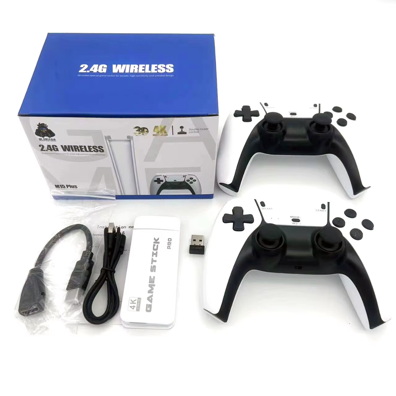 M15 PRO – Console Retrô com 20.000 Jogos, 4K HDMI e Controles Sem Fio