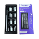 Kit Jogo Ferramenta Chave Magnética Precisão 24 Peças + Caneta de liga de alumínio Caixa Organizadora Preta