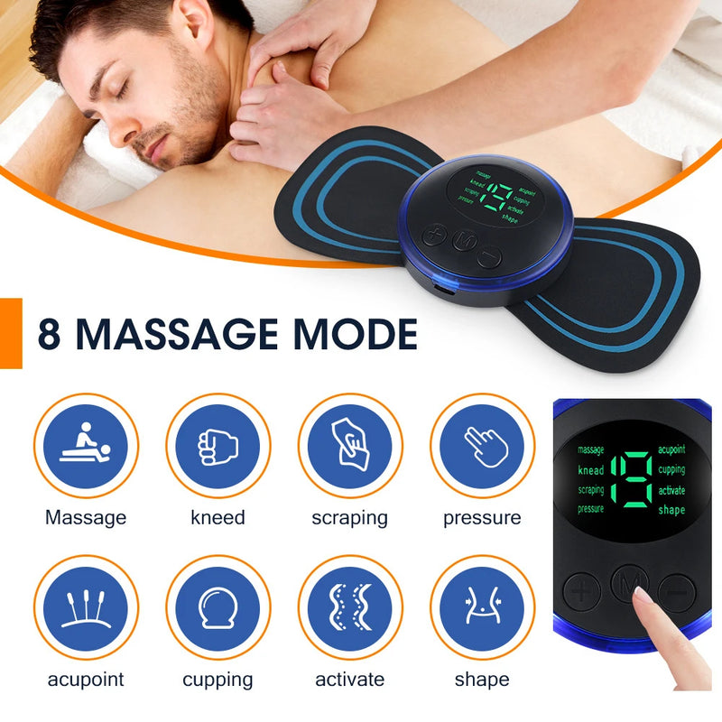 Mini massageador portátil para cervical, EMS