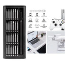Kit Jogo Ferramenta Chave Magnética Precisão 24 Peças + Caneta de liga de alumínio Caixa Organizadora Preta