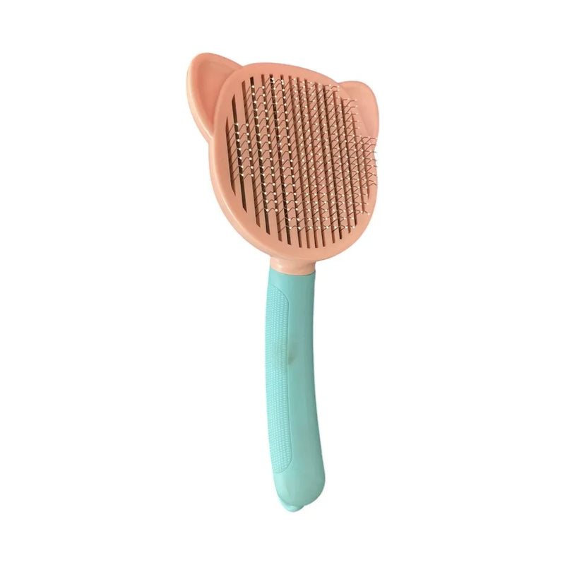 Escova Massageadora Pet com Limpeza Fácil – Praticidade e Conforto