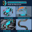 Carro acrobático RC 4WD 360 °   Carro de escalada rotativo 2.4g, carro de controle remoto sem fio, brinquedo para menino, veículo elétrico, presente com música e luz