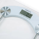 Balança Digital Corporal Banheiro Precisão Fitness Vidro Temperado Display LED 180kg Antiderrapante Alimentação Pilha Academia