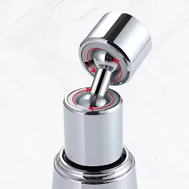 Extensor de Torneira Cozinha Anti-respingo Pressurizada Giratória 360 Ajustável Pia Lavabo Saída Água Cromada Durável ABS Cobre
