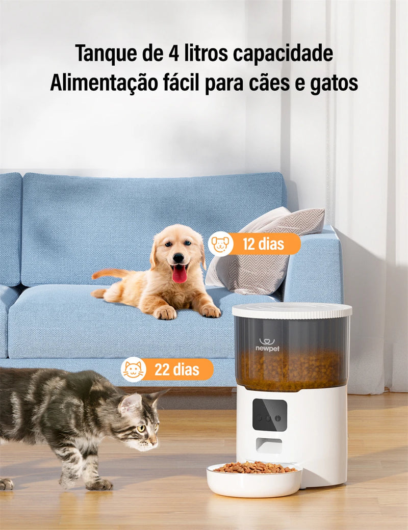 Alimentador Automático 4L – Praticidade e Conforto para seu Pet