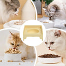 Tigelas levantadas para gatos internos, tigela de comida para gatos emendáveis, acessórios para gatos elevados, tigelas quadradas para animais de estimação, promove a alimentação saudável