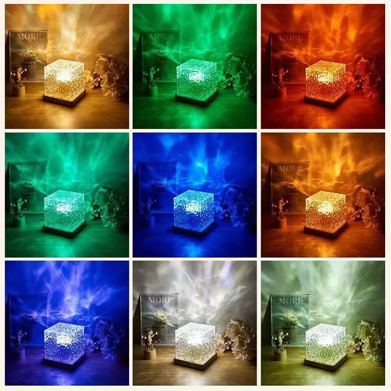 Aurora borealis lâmpada de projeção oceano atmosfera lâmpada teto estrelado luz da noite presente criativo para o quarto restaurante decoração