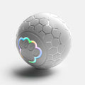 Bola de brinquedo para cachorro inteligente, bola eletrônica interativa para animais de estimação, usb, bola de brinquedo automática com luzes rgb, produto para cachorro e gato