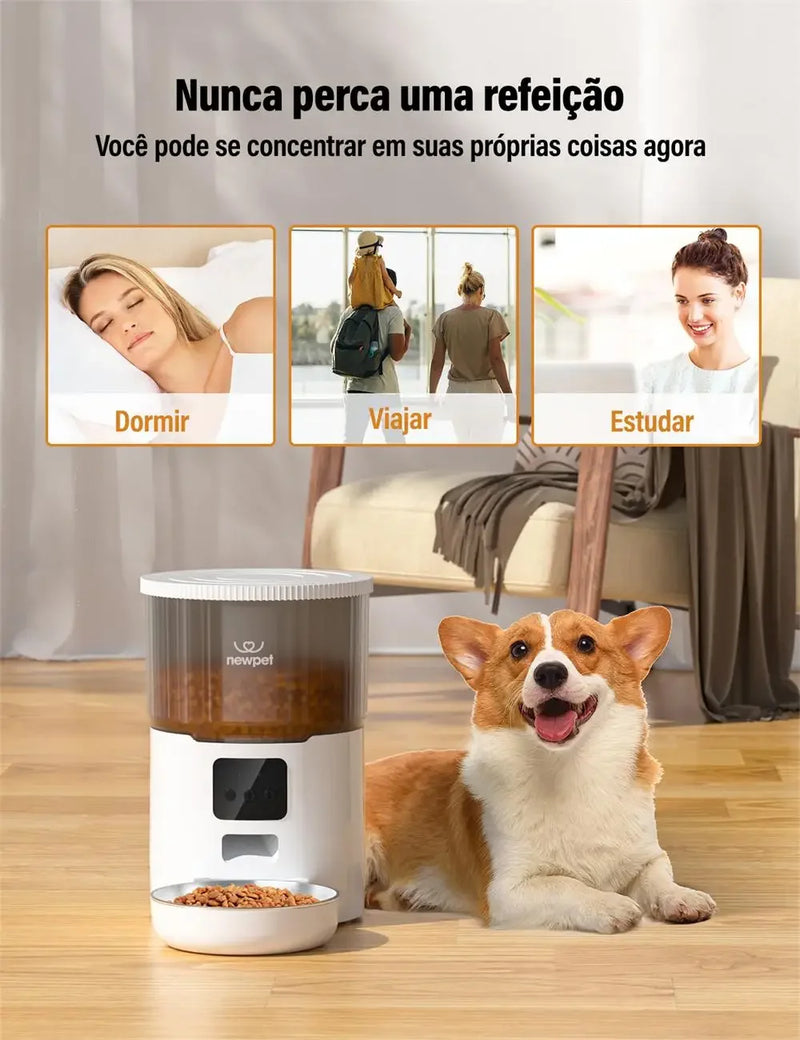 Alimentador Automático 4L – Praticidade e Conforto para seu Pet