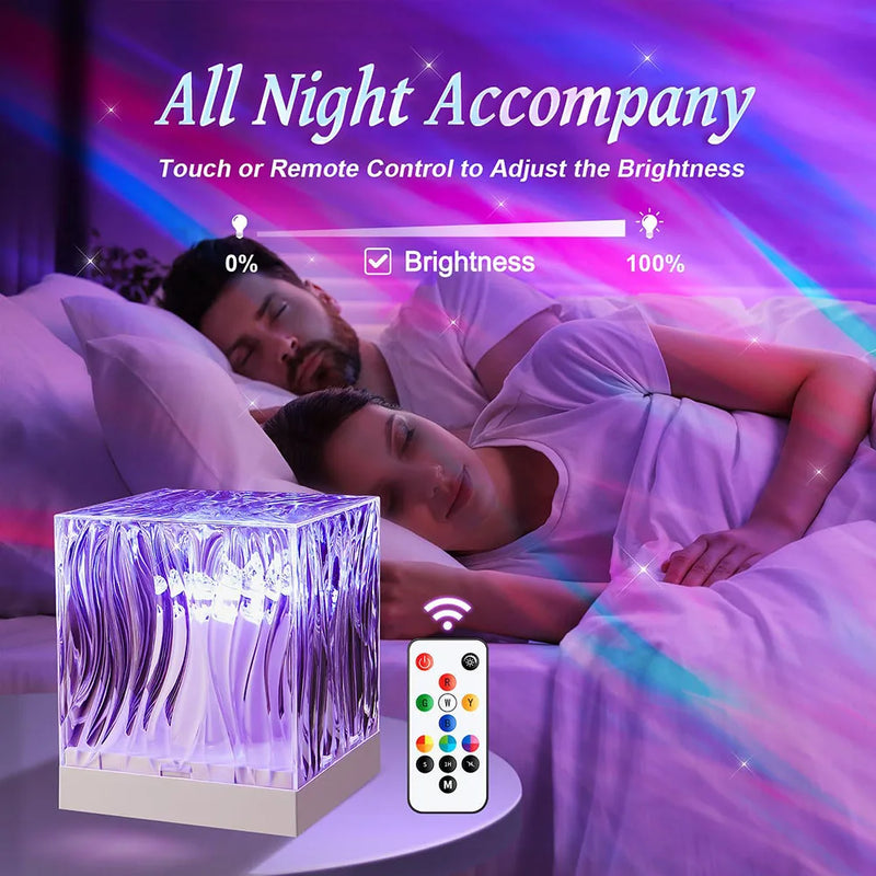 Aurora borealis lâmpada de projeção oceano atmosfera lâmpada teto estrelado luz da noite presente criativo para o quarto restaurante decoração