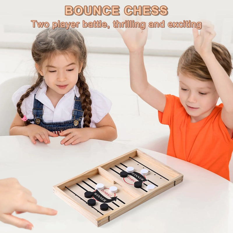 Jogo de tabuleiro de reunião familiar AIUAZA, brinquedos de xadrez saltando para crianças, jogo competitivo, jogo de festa de batalha para duas pessoas