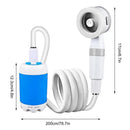 Não há necessidade de eletricidade portátil acampamento chuveiro ao ar livre bomba de chuveiro recarregável bomba de chuveiro elétrico com inteligente digital