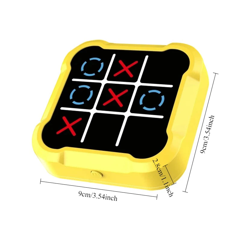Tic tac toe tabuleiro de xadrez eletrônico multifuncional educação infantil brinquedo de estratégia interativo jogo de cérebro pai-filho diversão