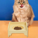 Tigelas levantadas para gatos internos, tigela de comida para gatos emendáveis, acessórios para gatos elevados, tigelas quadradas para animais de estimação, promove a alimentação saudável