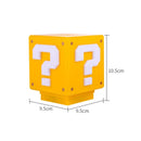 Mario night light super mario ponto de interrogação luminosa pequena luz noturna quadrado tijolo decoração do quarto desktop atmosfera luz menino