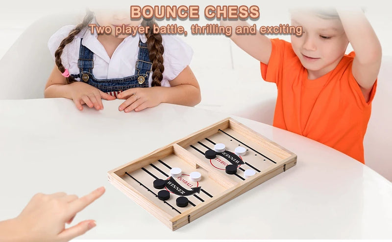 Jogo de tabuleiro de reunião familiar AIUAZA, brinquedos de xadrez saltando para crianças, jogo competitivo, jogo de festa de batalha para duas pessoas