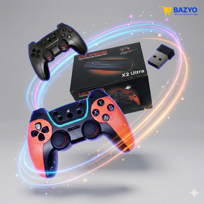 GameStick X2 – Console Retrô com 40.000 Jogos e Controles Sem Fio